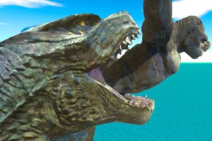 Reach the Godzilla & Two Evolution Gate - Animal Revolt Battle Simulator