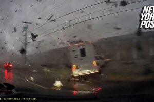 Shocking video shows the moment a car gets totaled by deadly Tennessee tornado