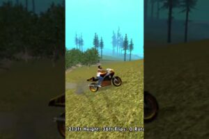 mountain jump cj with his super bike NGR - 500 🏍#cj #gtasanandreas #gta #viral