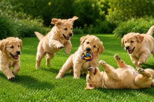 🐶💫 Cute Puppies Playing, Eating & Exploring the Backyard – Relaxing Dog Video