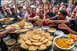 Mehanati Banda Swapan Da , ₹7 Famous Low Oil Paratha | Morning Street Food in Bengal