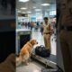 The dog at the airport saved the lives of millions of people 😭 #ai #dog #rescue #aigoldenretriever