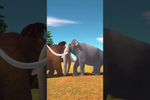 Woolly mammoth vs Colombian mammoth Fight - Animal Revolt Battle Simulator