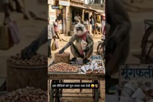 मूंगफली वाला बंदर (VS 😜🐒 ) से ग्राहक ने किया बतमीजी #dalimsharma #comedy #funny