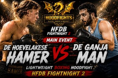 DE HOEVELAKESE HAMER VS DE GANJA MAN | HFDB FIGHTNIGHT 2 |  #BOXING #knockout
