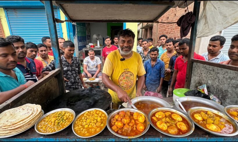 DJ Dancing Parota Wala , ₹7 Paratha | Majadar Admi Selling Street Breakfast | Roadside Food