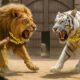⚔️ Ferocious Tiger White vs Massive Lion King | Ultimate Wild Animal Fights Showdown | AI Animal 🐯🦁🔥