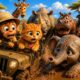 🐱🐵 Golden Cat & Monkey’s Safari Rescue Mission 🦁| Baby Animals | Learn Wild Animals & Safari Animals