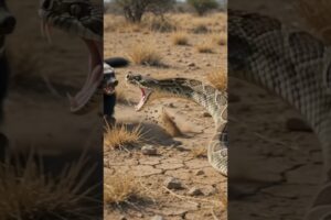Honey Badger vs Snake 🦡🐍 The Fearless Animal That Fights Venom | Wild Survival Battle#shortsfeed