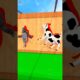 Impossible Shape Challenge with Cow Gorilla + Lion Tiger + Dinosaur Elephant #shorts #funny