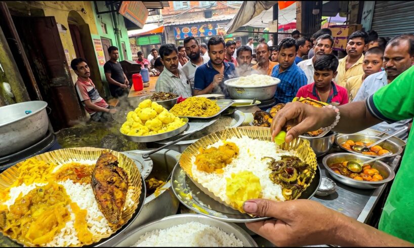 It's Common People Meal , ₹40 Rice Plate Near Sealdah Station Kolkata | Indian Street Food