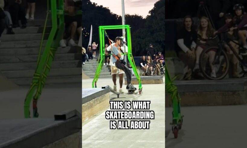 PEOPLE ARE AWESOME! 🤯🥳 Just roll with it fest #skateboarding #shorts
