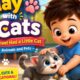 Play with Cats 🐈 | Michael Had a Little Cat | Animals and Pets | Kids Poems World