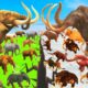 Prehistoric Animals Epic Battle Ice Age Woolly Mammoth vs Mastodon Elephant Animal Revolt Battle