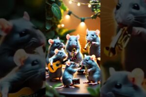 Rats enjoying and playing music instruments #animated #viralshorts #shorts #rats