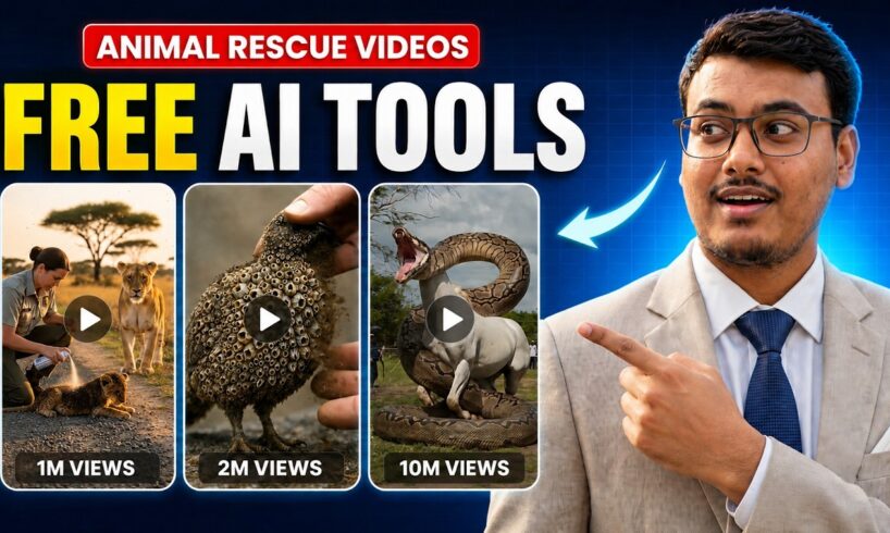 ভাইরাল Animal Rescue Video বানান FREE AI Tools দিয়ে | Full Tutorial