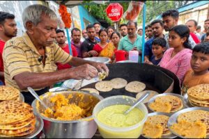 ₹7 Delicious Sattu Makuni with Aloo Chokha & Mango Chutney , Hardworking 70 Years Old Kaka