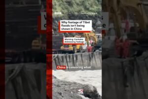 China censors videos showing deadly flash floods in Tibet | BBC News India