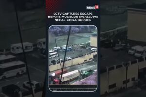 Nepal Flash Floods: Terrifying CCTV Shows People Fleeing As Massive Mudslide Hits Border | N18S