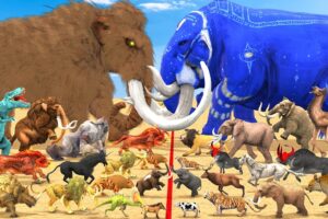 Animal Epic Battle Prehistoric Mammals VS Modern Mammals Size Animal Revolt Battle Simulator