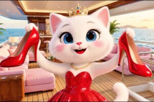 Cute Kitten Does Makeup For The First Time And Performs On A Yacht| Ai Cat Story
